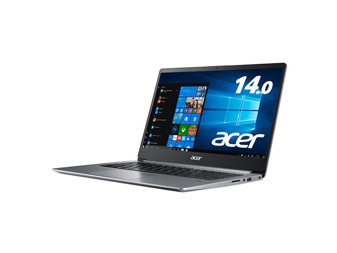 エイサー、17時間駆動に対応した1.3kgの14型モバイルノートPC「Swift 1
