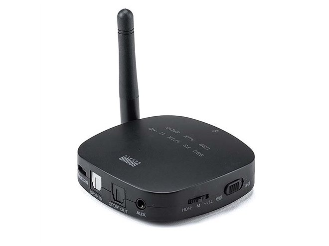 サンワ、aptXに対応したBluetoothトランスミッター＆レシーバー「400