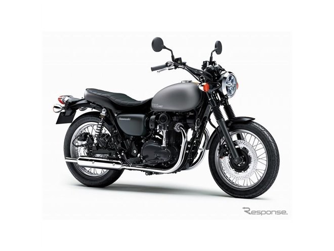 Kawasaki純正 W800 ブラックシート ストライプデザイン body.png