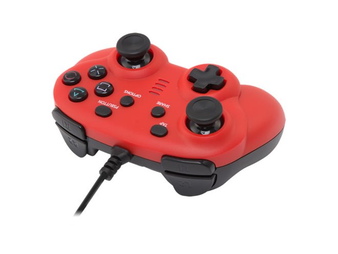 PS4/Switch対応「CYBER・ワイヤードコントローラー」にミニサイズ