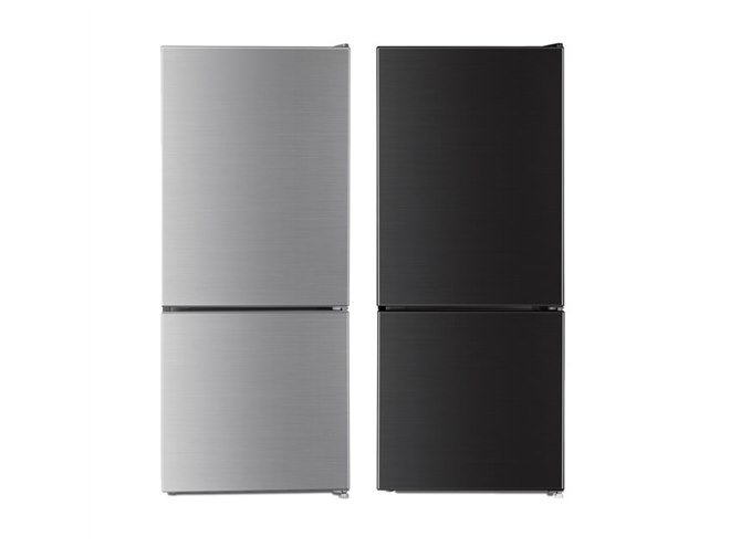 maxzen、2Lペットボトルが最大3本入るドアポケット付き117L冷蔵庫