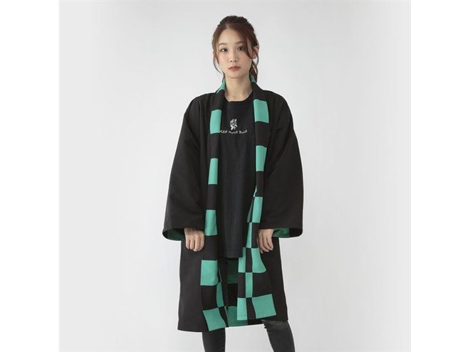 鬼滅の刃」羽織・着物デザインのリバーシブルガウン、炭治郎/禰