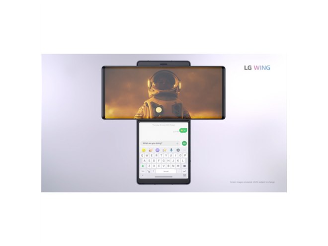 希少☆美品 LG WING 5G SIMフリー版 イリュージョンスカイ 大画面 希少☆美品 LG WING 5G SIMフリー版 イリュージョンスカイ 大