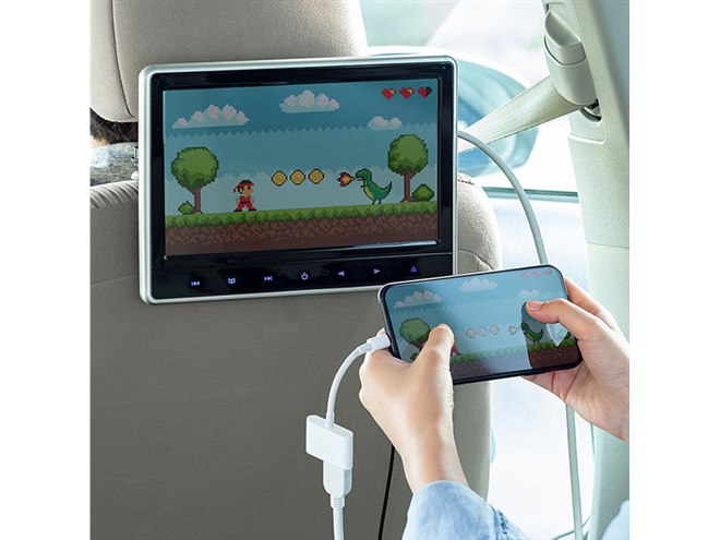 サンワ、HDMI入力ポート付き10.1型車載用ヘッドレストモニター - 価格.com