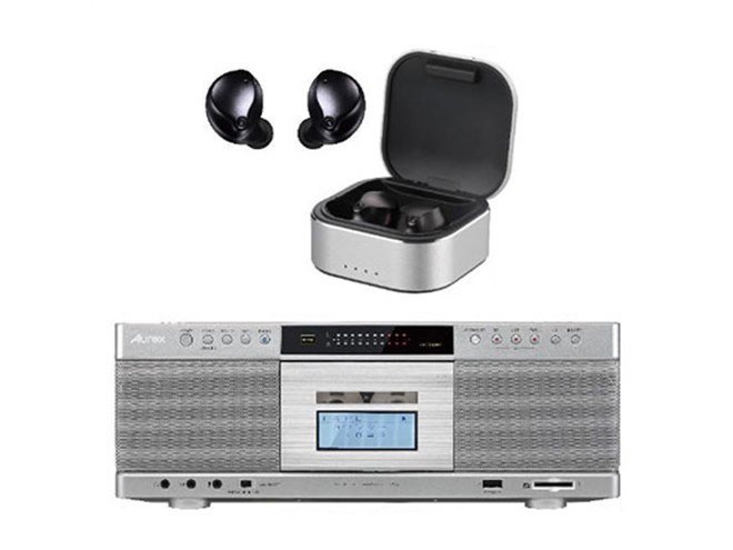 東芝、Bluetooth送受信対応CDラジカセと完全ワイヤレスイヤホン