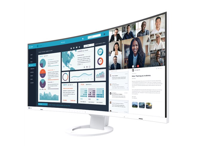 EIZO、37.5型で3840×1600表示の曲面ウルトラワイドディスプレイ