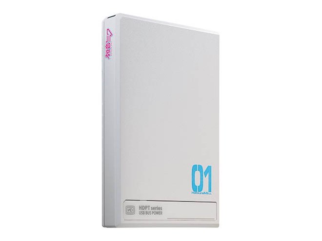 初音ミク コラボHDD TUKUMO コラボ商品 HDPT-UTS2MIKU ツクモとアイ・オー、「初音ミク」とコラボしたポータブル外付け