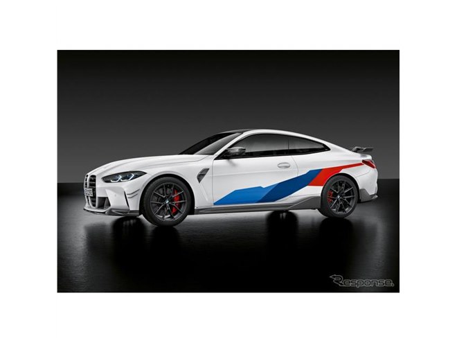 BMW M3 と M4 新型にMパフォーマンスパーツ、縦長グリルに匹敵するリア