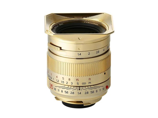 TTArtisan、24金メッキ仕上げのライカMレンズ「35mm f/1.4 ASPH Gold