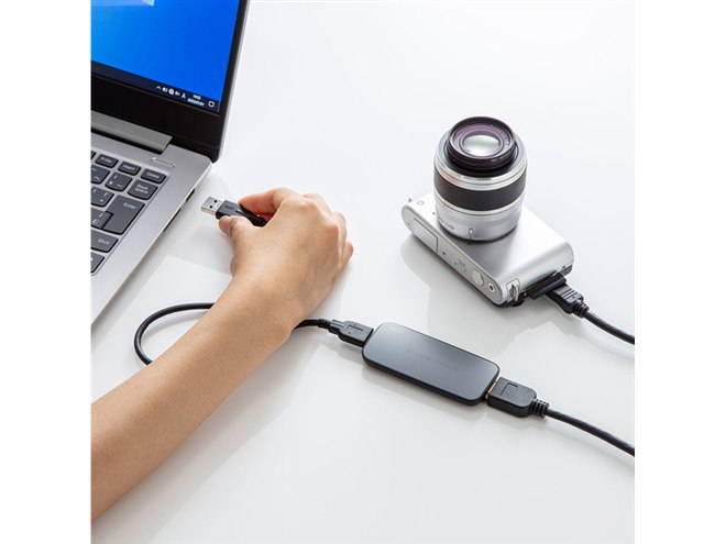 サンワサプライ [USB-CVHDUVC2] USB-HDMIカメラアダプタ(USB2.0