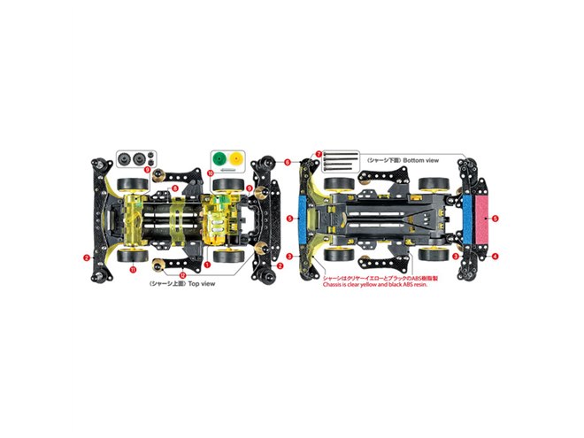 タミヤ　ミニ四駆　ネオvqs アドバンスパック　ほか 完成品】ネオVQS アドバンスパック仕様 ハイパーダッシュ3