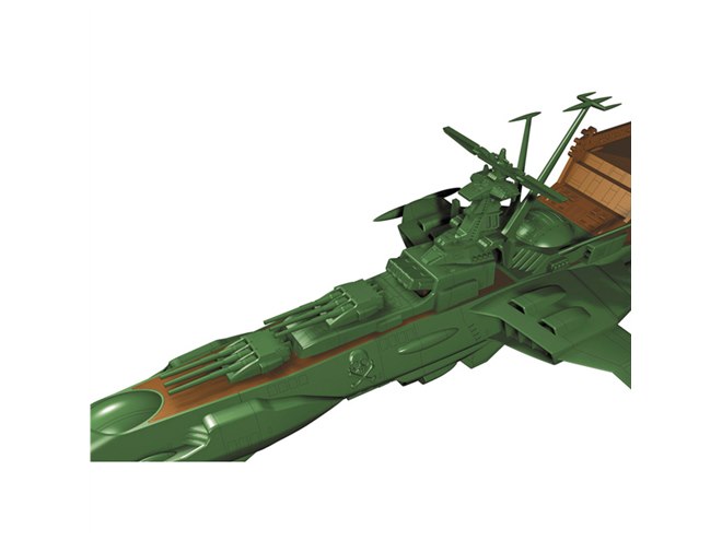 劇場版「銀河鉄道999」より、宇宙海賊戦艦アルカディアを全長226.5mmで