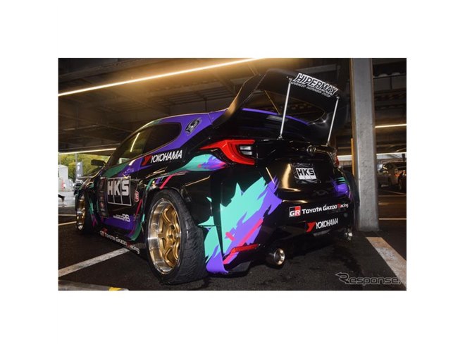 ド迫力の強烈ワイドボディ、HKSのGRヤリスがA PITオートバックス