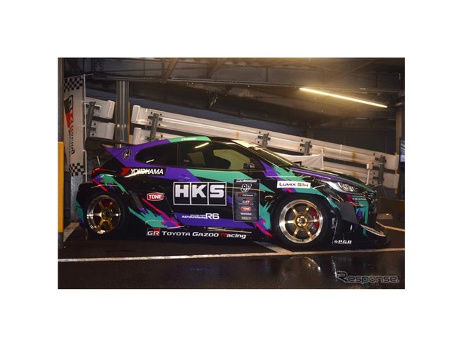 ド迫力の強烈ワイドボディ、HKSのGRヤリスがA PITオートバックス