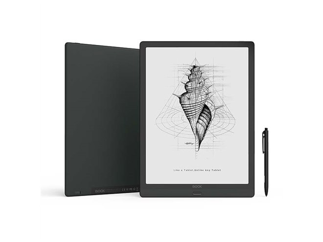 BOOX MAX Lumi E-Ink 13インチタブレットと付属品 SKT、フロントライトを搭載した13.3型E Inkタブレット「Boox Max Lumi