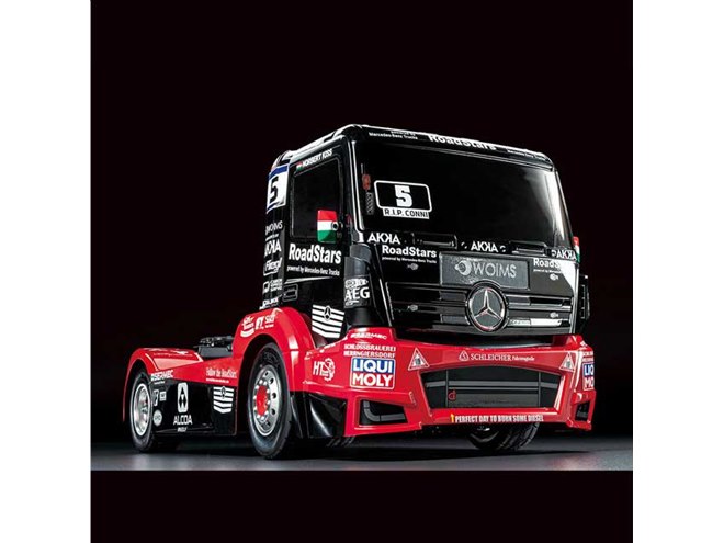 タミヤ、電動RCカー「メルセデス・ベンツ アクトロス MP4 MB モーター