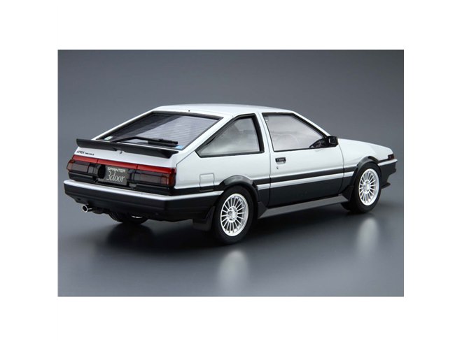 AOSHIMA、リトラクタブルヘッドライトを開閉できる「トヨタ AE86」模型