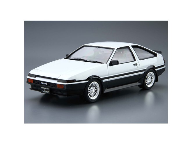 AOSHIMA、リトラクタブルヘッドライトを開閉できる「トヨタ AE86」模型