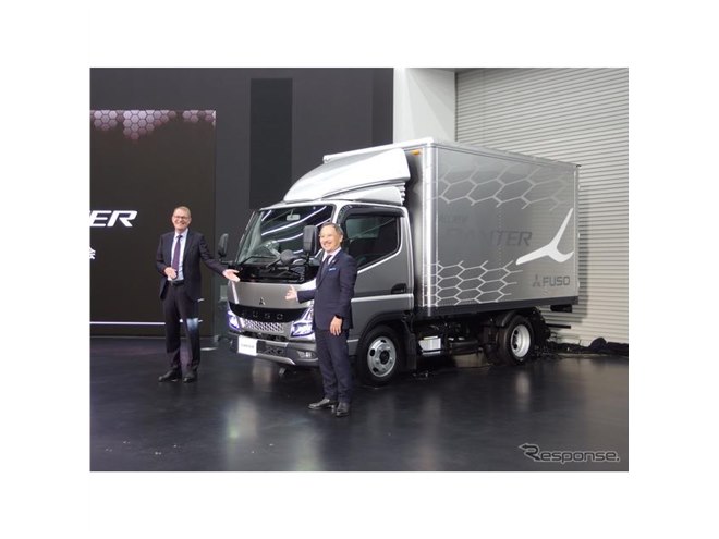 三菱ふそう キャンター 新型】キャブデザイン刷新、先進安全装置