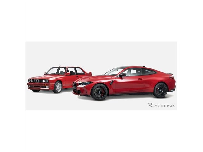 BMW、初代 M3 と新型 M4 クーペのワンオフ発表…ファッション