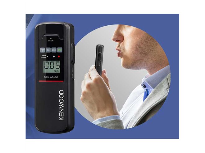 【新品】アルコール検知器　KENWOOD CAX-AD100 （5個セット）半導体式ガスセンサー搭載 5,000回の長期対応