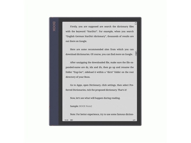 SKT、重力センサー搭載で自動回転する10.3型E Inkタブレット「Boox