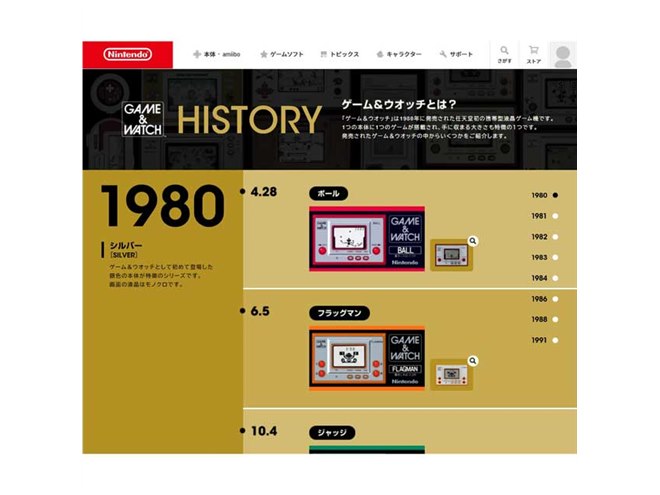 任天堂、｢ゲーム＆ウオッチ」の歴史を1980年から振り返るヒストリー