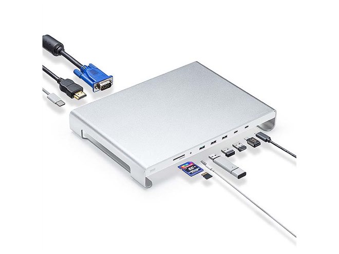 サンワ Type-C スタンドドッキングステーション 400-HUB089S サンワ、USB Type-Cドッキングステーション「400-HUB089S」 - 価格.com