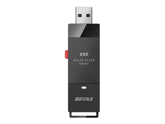 BUFFALO 外付けスティック型SSD 外付けSSD ポータブル USB3.2 Gen1 スティック型 TV録画対応 BUFFALO