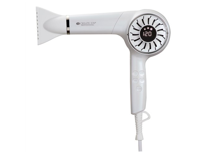 ヘアドライヤー クレイツ エレメア ドライS デジタルドライヤー クレイツ、髪質診断により5段階の温度でドライできる「エレメア