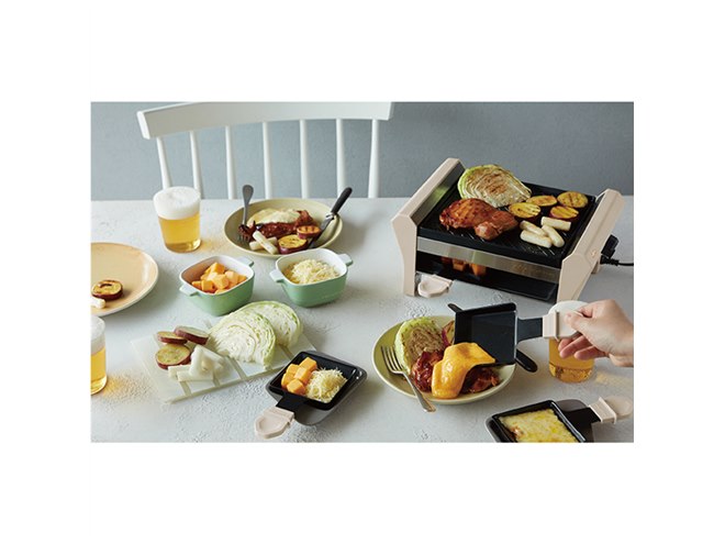 レコルト ラクレットアンドフォンデュメーカー グランメルト クリームホワイト レコルト、4人用「ラクレット＆フォンデュメーカー」に新色