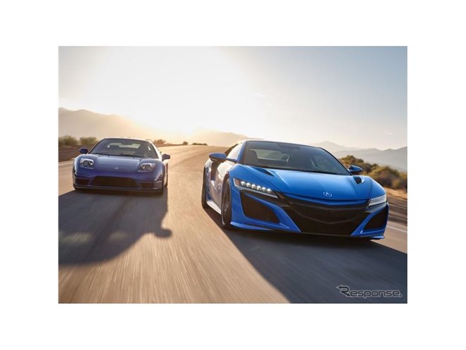 アキュラ NSX、初代オマージュの新色ブルー設定…2021年型を米国発表