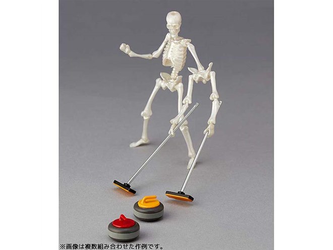 海洋堂、可動式アクションスカル「miniQ ドクロマンプラス