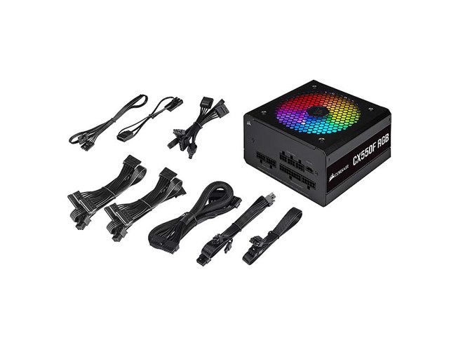 Corsair、アドレサブルRGBファンを搭載した電源ユニット「CXF RGB