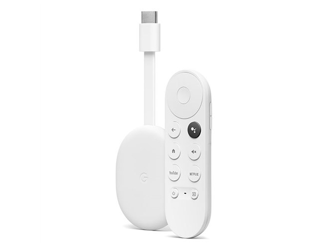 Chromecast with Google TV 4K 本体とリモコン クロームキャスト google chromecast 4k HDR対応 ストリーミング