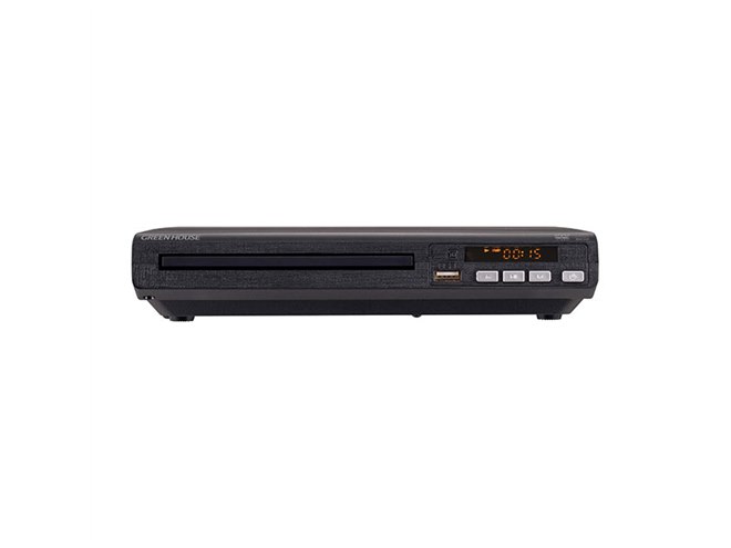 GREEN HOUSE DVDプレーヤー GH-DVP1JKM-BK グリーンハウス、据え置きタイプのDVDプレーヤー「GH-DVP1J-BK」「GH