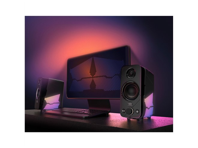 PCスピーカー JBL Quantum Duo JBLの光るゲーミングスピーカー！見た目も音も大満足な「JBL