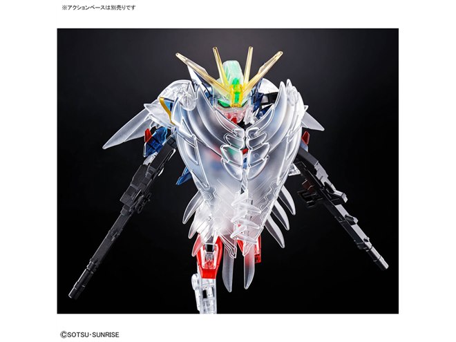 ウイングガンダムゼロEW、クリアカラーの「SDガンダム クロス