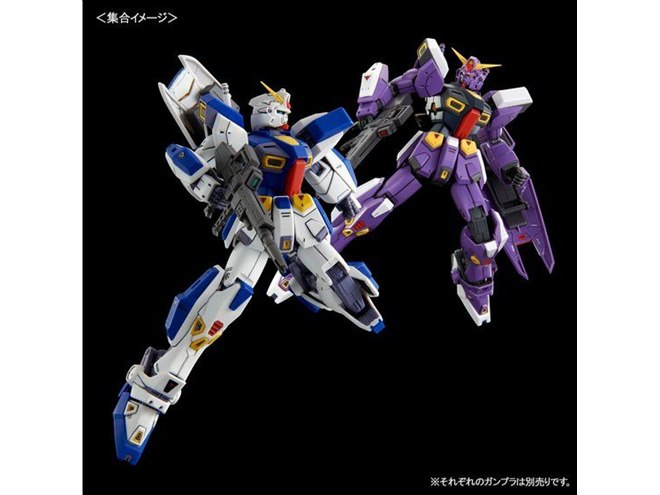 ガンダムF90 2号機」MGガンプラ、濃紺の機体カラーを成形色で再現