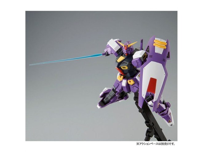 ガンダムF90 2号機」MGガンプラ、濃紺の機体カラーを成形色で再現