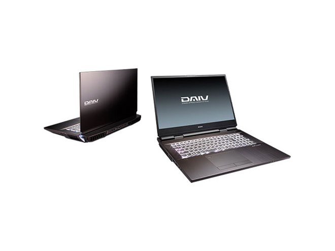 マウス、デスクトップ向けCPU「Core i7-10700」搭載のノートPC「DAIV