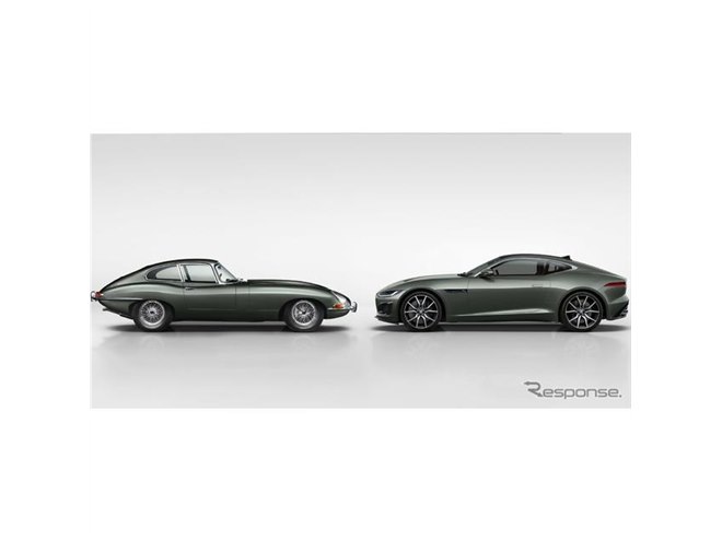 ジャガー Eタイプ 60周年、Fタイプ を当時のグリーンで塗装…世界限定60