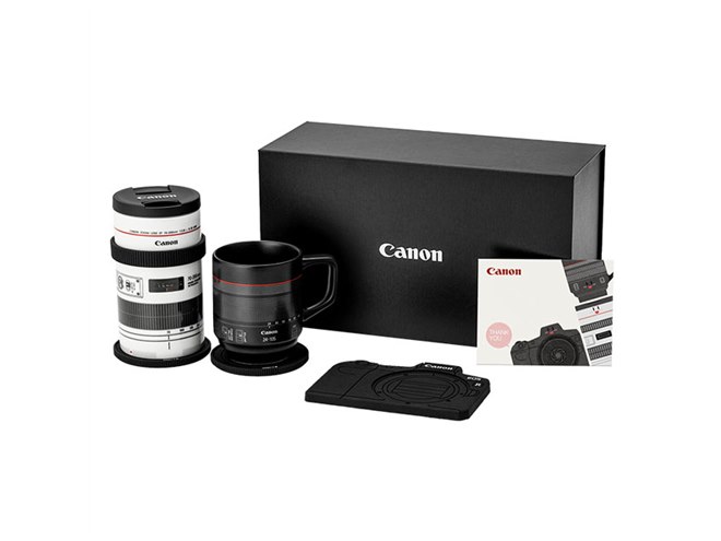 キヤノン、RFレンズ「RF24-105mm F4 L IS USM」モチーフのマグカップ