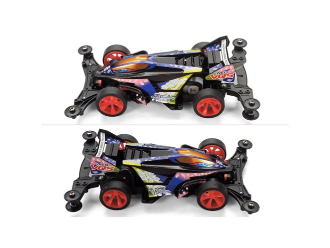 左右に「新橋」「横浜」の文字、限定ミニ四駆「ネオVQS 2021 さくら