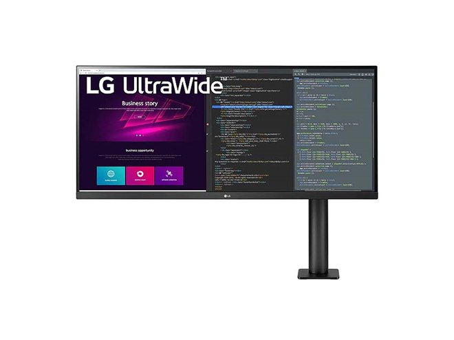 LG Electronics - 34WN780-B　LG純正　モニターアーム LG、アームスタンド式の34型ウルトラワイド液晶ディスプレイ