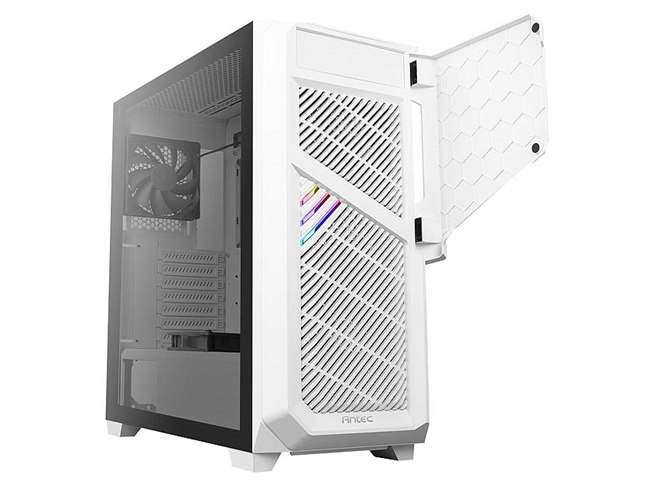 Antec、強化ガラスを採用したミドルタワーPCケース「DP502 FLUX WHITE
