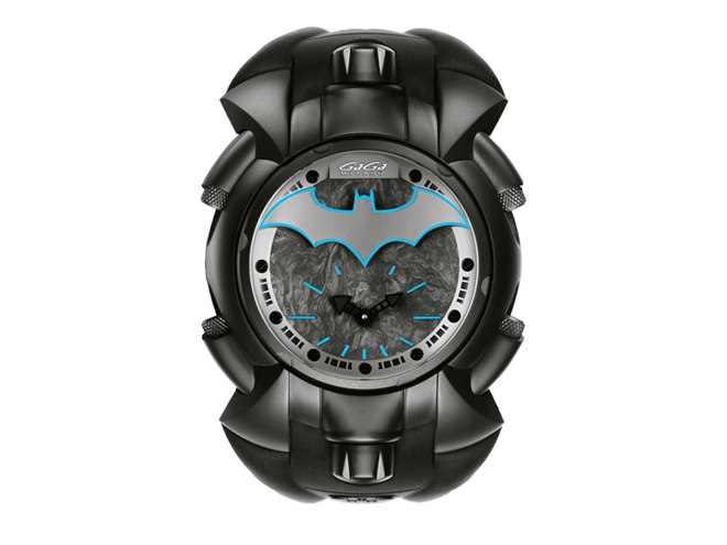 【超希少】バットマン　ガガミラノ、回転式フェイスのコラボ腕時計 超希少】バットマン ガガミラノ、回転式フェイスのコラボ腕時計