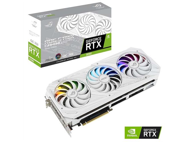 ASUS、「GeForce RTX 3090/3080」を搭載したハイエンドホワイトモデル