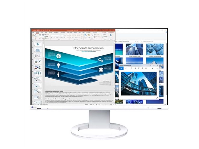 EIZO、USB Type-C接続に対応した23.8型液晶ディスプレイ「FlexScan