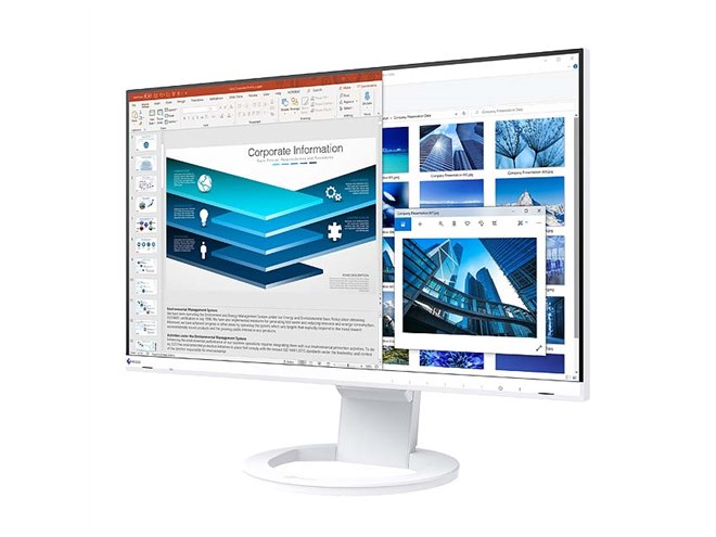 EIZO、USB Type-C接続に対応した23.8型液晶ディスプレイ「FlexScan